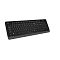 Фото-4 Клавиатура из комплекта A4Tech FG1010, ракурс 3/4 на белом фоне: видны цифровой блок, клавиши стрелок и графитовая нижняя вставка корпуса; помогает оценить форму и высоту.
