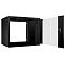 Фото-2 Настенный шкаф Cabeus WSC-05D Light 9U, чёрный, вид спереди с открытой стеклянной дверцей вправо; видны петли, внешний замок, внутренние направляющие и открытый монтажный отсек; изображение важно для карточки товара, так как показывает доступ к оборудованию внутри шкафа.