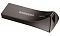 Фото-2 USB‑накопитель Samsung Bar Plus 512GB, вид сзади под углом: тёмный металлический корпус с выемкой и треугольным отверстием под ремешок, без показа разъёма; показывает крепление и геометрию корпуса.