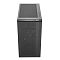 Фото-2 Корпус Cooler Master MasterBox NR400, вид сверху, верхняя панель с пылевым фильтром-сеткой, справа блок кнопок и портов на верхнем торце, чёрный, для понимания верхней вентиляции и расположения элементов управления.