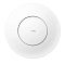 Фото-1 Точка доступа Cudy AP3600, вид сверху: круглый белый корпус с логотипом cudy и тонким кольцом, синяя точка/линия индикатора на нижней кромке; фото важно для идентификации устройства на странице товара.