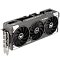 Фото-4 Видеокарта ASUS GeForce RTX 5060 TUF Gaming, вид под углом со стороны верхнего торца; на фото тройной вентиляторный блок, надпись GeForce RTX на боковине и усиленный кожух, цвет графитовый и чёрный; изображение важно для страницы товара, чтобы показать боковой профиль и высоту корпуса.