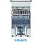 Фото-4 Серверная платформа Gigabyte R184-S92 rev. AAV1, вид сверху со снятой крышкой; на фото видны два процессорных сокета, ряды слотов памяти, кабельные жгуты и блок вентиляторов перед системной платой, что помогает странице товара показать внутреннюю компоновку 1U-платформы.