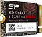 Фото-5 SSD Silicon Power UD90 M.2 2230 500 GB, макро вид спереди; крупно показаны надписи на наклейке, QR-код, боковые элементы платы и золотистые контакты; фото важно для страницы, так как позволяет рассмотреть детали маркировки накопителя.