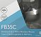 Фото-3 Мышь A4Tech Fstyler FB35C Smoky Grey, крупный план фронтальной части упаковки. Видны маркировка FB35C, значок 2400 DPI, надпись Bluetooth & 2.4GHz Wireless Mouse Type‑C Rechargeable Li‑Battery и часть корпуса мыши за прозрачным окном.