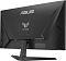 Фото-5 Монитор ASUS VG259QMR5A, ракурс сзади под углом: угловые элементы на задней крышке и блок разъёмов в нижней части корпуса; для страницы товара показывает расположение интерфейсной панели.