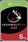 Фото-1 Жесткий диск Seagate IronWolf Pro ST6000NT001 6 ТБ, вид спереди; видна фирменная этикетка IronWolf Pro NAS и корпус 3.5 дюйма с серебристой окантовкой. Зеленый, черный, красный и серебристый цвет. Изображение для карточки товара, чтобы показать серию и внешний вид диска.