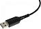 Фото-12 Проводная мышь A4Tech Bloody A70 Matte Black, крупный план USB-A разъёма на кабеле; видны чёрный пластиковый корпус коннектора с логотипом Bloody и плетёная оплётка кабеля, фото на белом фоне для страницы товара, чтобы показать тип подключения и исполнение кабеля.