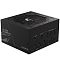 Фото-1 Блок питания для ПК Gigabyte GP-UD850GM PG5, вид спереди и сверху под углом; чёрный корпус с верхней решёткой вентилятора, модульная панель с подписями CPU/PCI-E, M/B и 12VHPWR; фото показывает расположение разъёмов и форму корпуса для карточки товара.