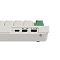 Фото-6 Клавиатура механическая Keychron Q3 Max Q3M-P1P, крупный план левой боковой панели; белый корпус, порт USB-C и два ползунковых переключателя Win/Mac и G/кабель/BT, над ними видны светлые кейкапы; фото показывает разъёмы и режимы подключения на странице товара.
