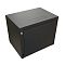 Фото-2 Настенный шкаф WRline WR-TW 15U 600x450 мм, чёрный, вид сзади сверху. На фото видны задняя стенка, проушины для настенного крепления по углам и прямоугольный кабельный ввод на верхней панели. Изображение помогает оценить монтаж на стену и верхний ввод кабеля.