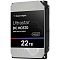 Фото-3 Жёсткий диск Western Digital Ultrastar DC HS570 WUH722222ALE6L4 3.5" 22 ТБ &mdash; ракурс под углом с другой стороны: наклейка &ldquo;Ultrastar DC HC570&rdquo; и &ldquo;22TB&rdquo;, виден край разъёмной стороны и чёрные боковые панели; на белом фоне для визуальной сверки ориентации накопителя.