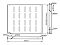 Фото-3 Полка Lanmaster TWT-RACK2-S4-6/80, чертёж с размерами; схема сверху и сбоку с монтажными отверстиями, продолговатой перфорацией и указанием габаритов 490 × 350/550/710 мм, светло-серая; изображение важно для страницы товара, потому что показывает совместимость и монтажные размеры.
