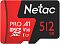 Фото-1 Карта памяти Netac P500 Extreme Pro microSDXC UHS-I Class 3 C10 512GB, NT02P500PRO-512G-R