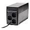 Фото-3 ИБП Powercom Raptor RPT-800A Euro, задняя панель под углом; показаны три круглые розетки Schuko на квадратной панели и выходящий кабель питания; изображение важно для страницы товара, поскольку показывает европейский тип выходов.