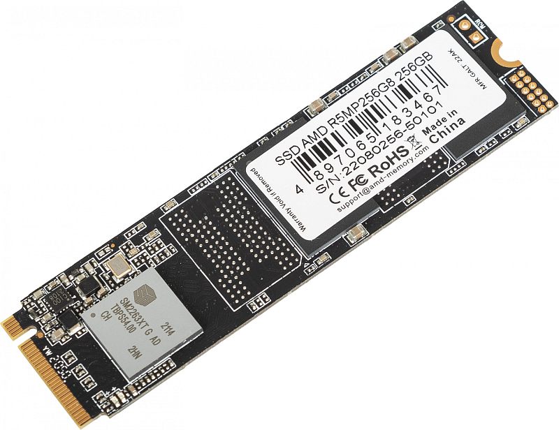 Фото Диск SSD AMD Radeon R5 M.2 2280 256 ГБ PCIe 3.0 NVMe x4, R5MP256G8