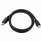 Фото-2 Кабель Cableexpert CC-DP-HDMI-3M DisplayPort&ndash;HDMI 3 м, общий вид кабеля, уложенного кольцом; показаны штекер DisplayPort, штекер HDMI и чёрная круглая оболочка, зафиксированная стяжкой; фото раскрывает полный внешний вид кабеля для страницы товара.