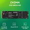 Фото-7 SSD Digma MEGA M2 256GB, зелёный информационный постер с модулем M.2 2280; внизу указаны интерфейс PCIe 3.0 x4, объём 256 ГБ и форм-фактор M.2 2280. Изображение показывает ключевые параметры серии для страницы товара.