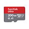 Фото-1 Карта памяти SanDisk Ultra + adapter microSDXC 200GB, SDSQUAR-200G-GN6MA