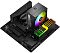 Фото-10 Кулер для процессора ID-COOLING SE-903 XT V2 ARGB, установлен на материнской плате, вид под углом; башенный радиатор с подсвеченным вентилятором рядом со слотами памяти, вокруг видны разъёмы и радиаторы платы; изображение показывает, как кулер занимает место в системе и сочетается с компонентами.
