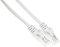 Фото-3 Патч-корд ITK UTP Cat 5e PC01-C5EU-2M-G, серый 2 м &mdash; крупный план двух коннекторов RJ45. Видны прозрачные штекеры, цветные жилы и серые литые хвостовики с защитой от перегиба. Фото показывает форму разъёмов и детали конструкции кабеля.