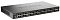 Фото-2 Коммутатор D-Link DGS-1210-52X/ME, вид спереди слева под углом; чёрный корпус с вентиляционной перфорацией слева, слева консольный порт, по фронту 48 сетевых портов, справа uplink-блок; на карточке товара помогает увидеть длину корпуса и компоновку портов.