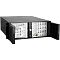 Фото-2 Корпус ExeGate Pro 4U4132-S rack, вид спереди с открытыми дверцами: за дверцами видны перфорированные панели, центральная колонка с замком, USB и кнопкой/индикаторами; чёрный с металлическими внутренними панелями, на белом фоне для страницы товара, чтобы показать фронтальный доступ и элементы управления.