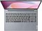 Фото-5 Ноутбук Lenovo IdeaPad Slim 3 15AMN8 82XQ01DNSA, вид сверху на клавиатуру и рабочую панель; полноразмерная клавиатура с цифровым блоком, круглая кнопка питания, большой тачпад и длинная решётка над клавишами. Фото для страницы товара, показывает раскладку клавиш и элементы управления.