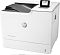 Фото-2 Принтер HP Color LaserJet Enterprise M652dn J7Z99A, вид спереди справа; белый корпус, сенсорный экран и боковая ручка доступа, фото важно для оценки формы корпуса и панели управления.