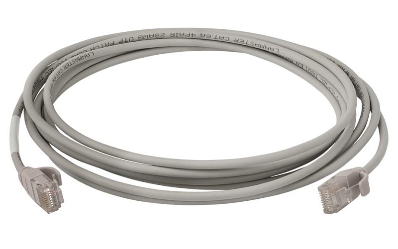 Фото Патч-корд LANMASTER UTP кат. 6a серый 1.5 м, LAN-PC45/28-U6A-1.5-GY