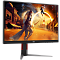 Фото-3 Монитор AOC Q27G4Z 27 дюймов, WLED IPS, чёрный &mdash; профиль справа; тонкая панель, выступающий задний блок корпуса и подставка с угловатыми ножками; ракурс важен для страницы товара, потому что показывает толщину корпуса и боковой силуэт.
