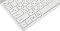 Фото-15 Клавиатура A4Tech Fstyler FB2535C Icy White, крупный план нижнего левого угла: клавиши ctrl, fn, alt/opt, cmd и русская раскладка на белых кейкапах; фото важно для понимания подписей модификаторов и раскладки.