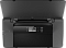 Фото-4 Портативный струйный принтер HP OfficeJet 200 (N4K99C), вид сверху с открытой крышкой; видны направляющие и зона подачи бумаги с разметкой форматов, слева кнопка питания, по центру панель управления с экраном; корпус графитовый — показывает загрузку бумаги и элементы управления, важные при выборе модели.