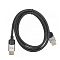 Фото-1 Видеокабель VCOM DisplayPort M–DisplayPort M CG635 3 м, общий вид кабеля в бухте на светлом фоне; чёрная плетёная оболочка, серебристые корпуса разъёмов и маркировка 8K на одном штекере, для страницы товара с показом длины и внешнего исполнения.