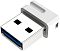 Фото-2 USB-накопитель Netac U116 64 ГБ, крупный план разъёма USB‑A сбоку: металлический штекер с синим пластиковым вкладышем и двумя окнами контактов, белый корпус с боковым отверстием; на белом фоне, чтобы показать тип подключения.