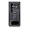 Фото-2 Корпус Thermaltake Divider 300 TG ARGB, вид сзади: решётка заднего вентилятора, перфорированные заглушки слотов расширения, нижний отсек под блок питания; на белом фоне для страницы товара, чтобы проверить компоновку задней панели.