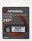 Фото-6 SSD AMD Radeon M.2 2280 R3MP30240G8 240 GB, фото в блистерной упаковке. На изображении прозрачная розничная упаковка с серо-чёрным вкладышем, красной дугой, надписями Radeon R3 Series, M.2 PCIe 2280 и 240 GB; модуль установлен внутри блистера. Фото показывает упаковку и фронтальную маркировку товара для карточки страницы.
