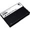 Фото-3 SSD Kingston DC3000ME 2.5 15 mm 7.68TB, вид спереди под углом. Видны белая верхняя наклейка, чёрный ребристый корпус и скошенный ракурс, показывающий толщину устройства. Изображение на белом фоне акцентирует профиль 15 мм и исполнение корпуса, что важно для понимания физического форм-фактора на странице товара.