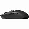 Фото-3 Беспроводная мышь Logitech G309 LIGHTSPEED, вид слева сбоку. На фото заметны две боковые кнопки, чёрный матовый корпус, колесо прокрутки и низкий передний скос; изображение на белом фоне показывает элементы управления на левой стороне товара на странице.