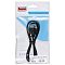 Фото-2 USB-кабель Buro USB Type-C male&ndash;USB Type-A male 1 м, вид товара в прозрачной упаковке спереди. На фото чёрный кабель в пакете Buro, сверху видны коннекторы USB-A и USB-C. Такой кадр важен для страницы товара, потому что показывает упаковку и формат кабеля.