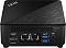 Фото-4 Неттоп MSI Cubi 5 1M 617XRU Mini PC, вид сзади; показана задняя панель чёрного корпуса с HDMI, DisplayPort, двумя сетевыми портами 2.5G и 1G, двумя USB-A и круглым разъёмом питания, над портами расположены вентиляционные прорези; фото раскрывает набор основных интерфейсов устройства.