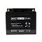 Фото-4 Аккумуляторная батарея Бастион SKAT SB 1240 12В 40Ач &mdash; фронтальный вид, чёрный корпус, маркировка SB 1240 и пиктограммы, на верхней панели две резьбовые клеммы; важно для визуальной идентификации модели на объекте