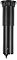 Фото-4 Сетевой разветвитель Premier PX-BL-VRT-3R-BLK, чёрный, крупный план монтажной цилиндрической части; показаны рифлёный корпус, верхний круглый фланец и нижний вывод кабеля, для страницы товара с обзором формы корпуса для встраивания.