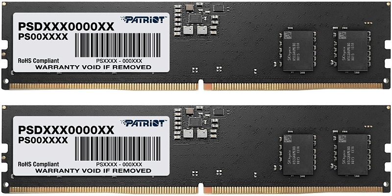 Фото Комплект памяти PATRIOT Signature Line 2х8 ГБ DIMM DDR5 4800 МГц, PSD516G4800K