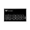 Фото-2 Блок питания Thermaltake Toughpower iRGB Plus 750W, крупный план панели модульных разъёмов. На фото видны подписанные порты 24PIN ATX, CPU/PCI-E, Peripheral & SATA и отдельный USB-разъём справа на чёрной панели. Изображение важно для страницы, так как показывает схему подключения кабелей.