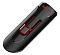 Фото-2 USB-накопитель SanDisk Cruzer Glide USB 3.0 64GB, вид под углом со стороны корпуса: чёрный корпус с красным слайдером в центральном пазу, разъём не виден, на белом фоне; важно для страницы, чтобы рассмотреть расположение слайдера и защиту разъёма в закрытом положении.