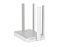Фото-8 Wi‑Fi роутер Netcraze Speedster NC‑3013, вид сзади справа под углом; четыре антенны, вентиляционные отверстия на боковой стенке, задняя панель частично видна; фото помогает понять ориентацию антенн относительно портов.