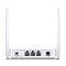 Фото-2 Wi-Fi роутер Mercusys MW300D, задняя панель крупным планом: разъём питания, отверстие WPS/Reset, три LAN-порта и порт ADSL между двумя антеннами, на белом фоне; важно для понимания вариантов подключения на странице товара.