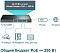 Фото-2 Коммутатор TP-Link TL-SL1226P, схема применения. На фото коммутатор с графическими подписями бюджета PoE 250 Вт и иконками IP-камер, IP-телефонов, точки доступа, роутера и интернета. Изображение показывает контекст использования устройства для PoE-подключений на странице товара.