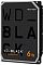 Фото-2 Жесткий диск WD Black WD6004FZBX 6 ТБ, вид спереди под углом справа; показаны графитовая лицевая панель, боковая стенка и нижняя кромка корпуса 3.5 дюйма. Графитовый, черный, серебристый и оранжевый цвет. Изображение для страницы товара, чтобы показать объемный ракурс накопителя.